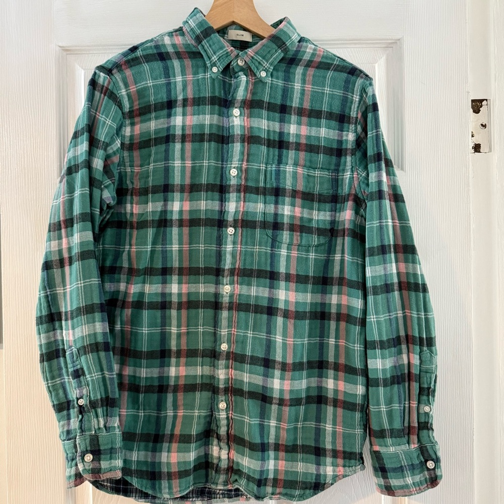 J.Crew - Plaid Button Down Flannel Shirt